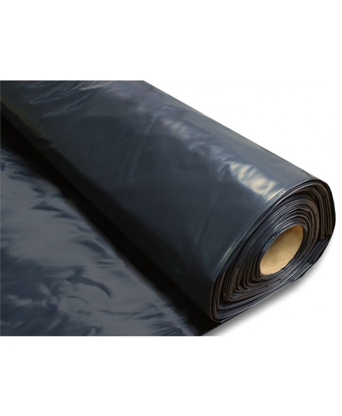 BAUFOL 0.3mm - TYP 300 - 4m x 25lfm - Baufolie Abdeckfolie Estrichfolie PE FOLIE 100m² SCHWARZ